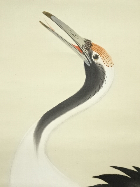 道具 ] - 道具 松襄筆 松上双鶴 肉筆絹本掛軸 | ネットショップ圭